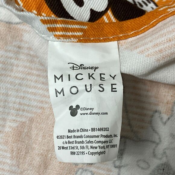 Disney Thanksgiving Apron Orange Fall Mickey Mouse Plaid Holiday Kitchen - Picture 7 of 12